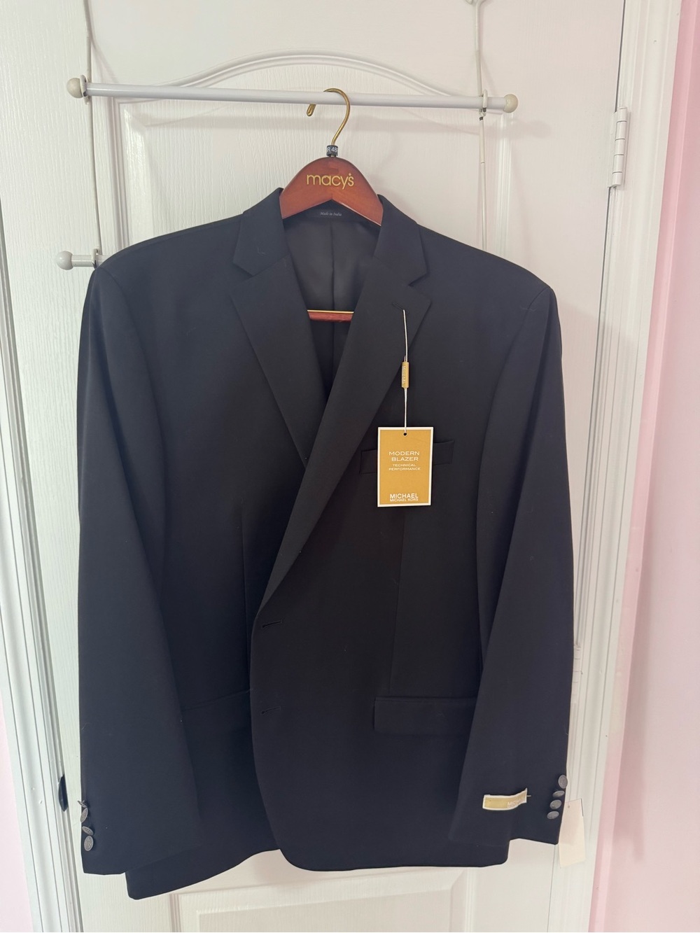 Never worn! Michael Kors Men's Black Blazer - Modern Fit Paid $295